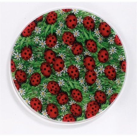ANDREAS Andreas JO-51 Lady Bugs Round Silicone Mat Jar Opener - Pack of 3 trivets JO-51